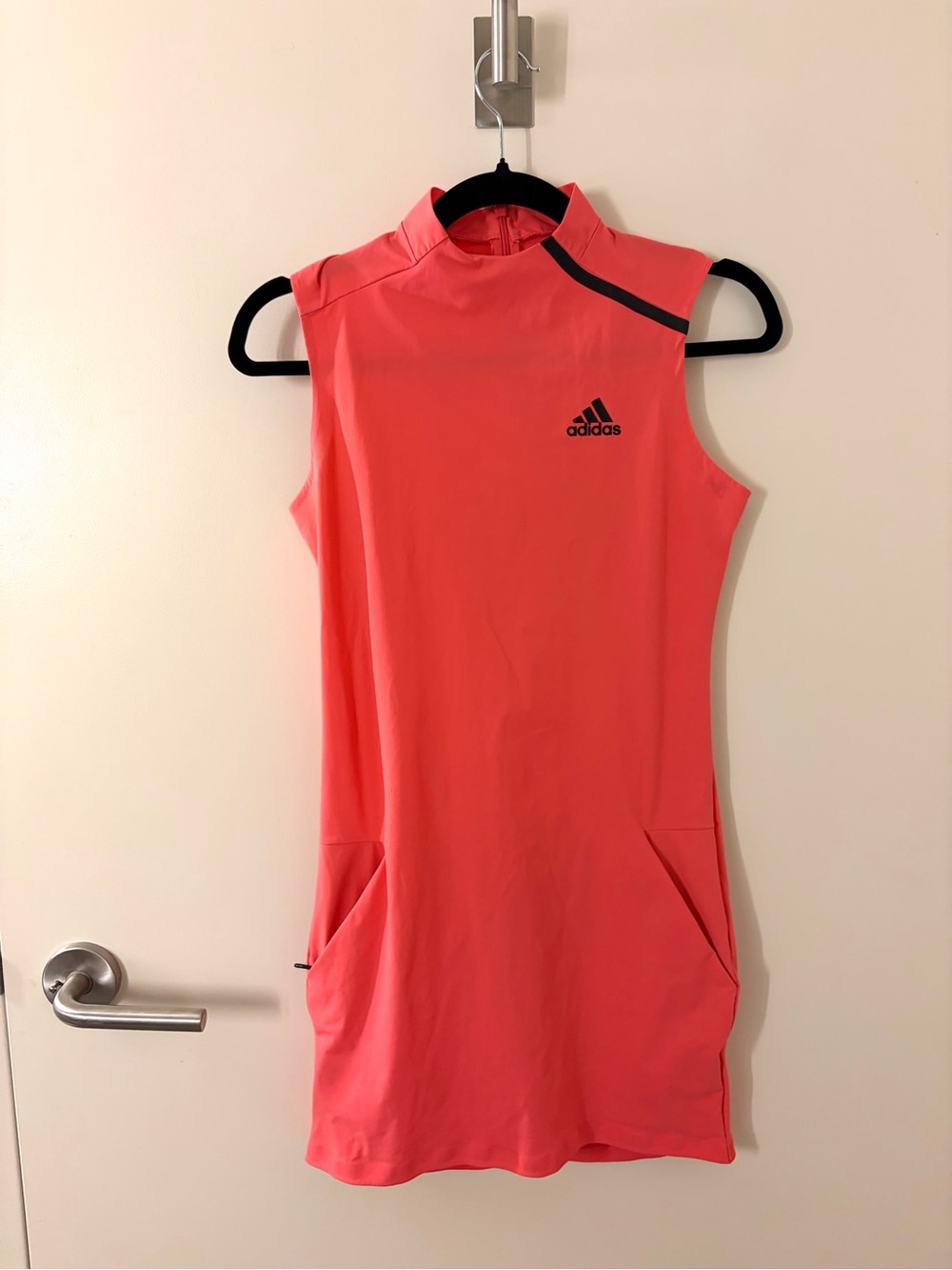 Pink Adidas 3 Stripes Tennis Dress